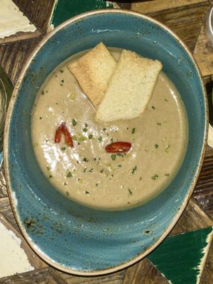 Lentils vellutata at SOULGREEN in Milan