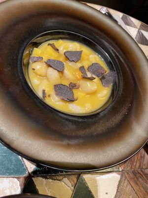 Pumpkin gnocchi at SOULGREEN in Milan
