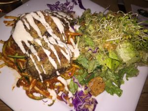 the eggplant special at The Present Moment Cafe and Market in St Augustine