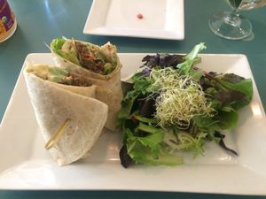 burrito  at The Present Moment Cafe and Market in St Augustine