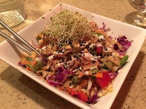 Vegetable Pad Thai at The Present Moment Cafe and Market in St Augustine