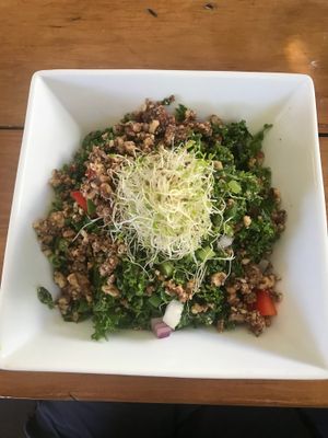 Mexican kale salad with pecans at The Present Moment Cafe and Market in St Augustine