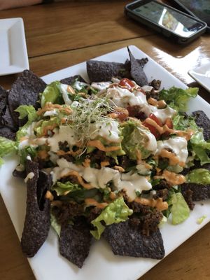 Nachos at The Present Moment Cafe and Market in St Augustine