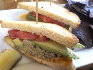 Tuna melt at The Present Moment Cafe and Market in St Augustine