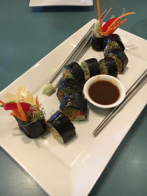 Sushi starter at The Present Moment Cafe and Market in St Augustine