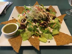 Nachos at The Present Moment Cafe and Market in St Augustine