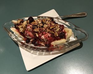 Banana Split. at The Present Moment Cafe and Market in St Augustine