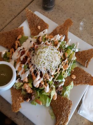 Nachos at The Present Moment Cafe and Market in St Augustine