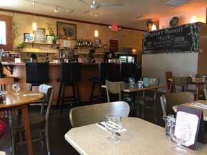 Casual interior at The Present Moment Cafe and Market in St Augustine