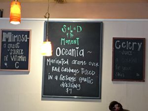 Salad special at The Present Moment Cafe and Market in St Augustine