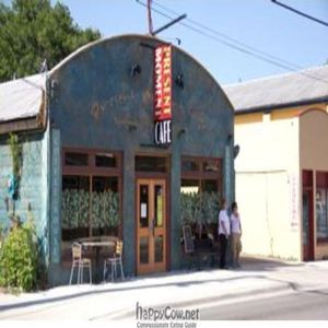 front of restaurant-parking is in the back at The Present Moment Cafe and Market in St Augustine
