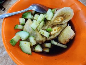 Pempek at Fuk Su Vegetarian in Jakarta