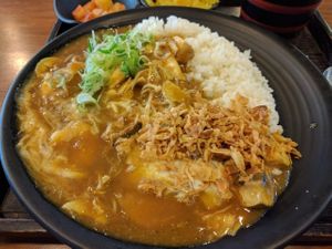 Mushroom coconut cream curry rice at Kore Curry - 고레 카레 in Seoul