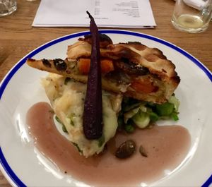 Mushroom and Vegetable Pie at The Salamander in Bath