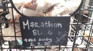 Marathon vegan slice at Enzo in Manchester