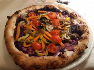 Pizza ortolina at Da Mimmo in Bergamo