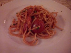 Spaguetti alla Scarpara at Da Mimmo in Bergamo