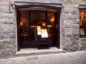 The restaurant from the outside. at Da Mimmo in Bergamo