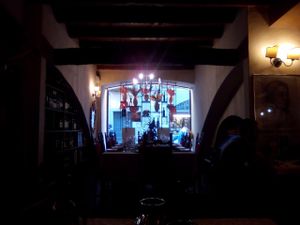 from the inside at Da Mimmo in Bergamo