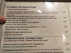 the boiled artichoke antipasti is vegan  at Da Mimmo in Bergamo