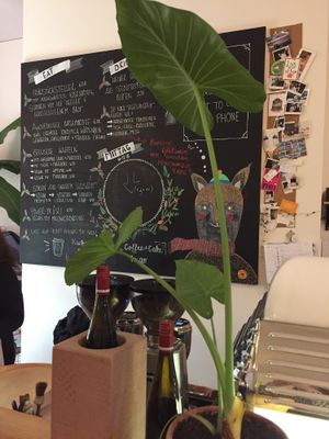 Menu (part of it) at Café Selen in Kaiserslautern