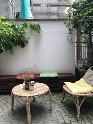 Outside back patio  at Café Selen in Kaiserslautern