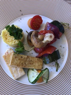 Tofu, gegrillte Gemüsesticks - Gang 1 at Waldhotel am Notschreipass in Todtnau