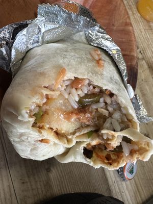 haggis (!) vegan burrito  at Taco Mazama - Byres Rd in Glasgow
