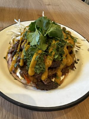 Mushroom shawarmaa  at Dobrumba in Budapest