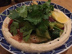 Jerusalem tahini salad at Dobrumba in Budapest