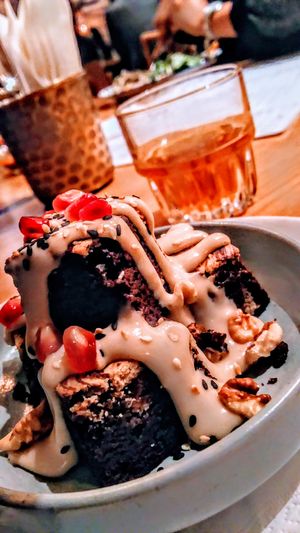 Awesome brownies at Dobrumba in Budapest