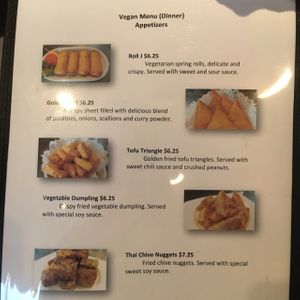 Appetizers from Vegan Menu at Siam Square in Middletown