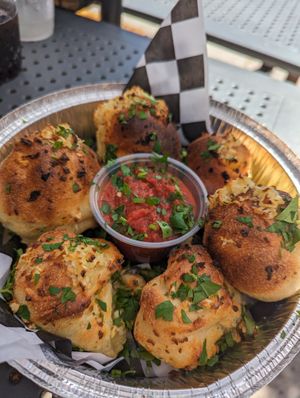 Vegan garlic knots at Evel Pie in Las Vegas