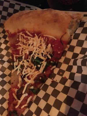 vegan slice at Evel Pie in Las Vegas