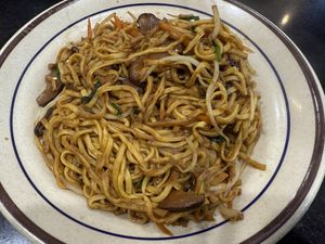 Stir fry e-fu noodles  at Woka Woka in Sunnybank
