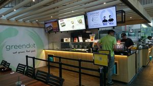 ordering counter at Greendot - Mapletree Business City in West Singapore