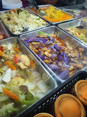 Assorted dishes ~ at Tpy203 Vegetarian Food - Toa Payoh in Central Singapore