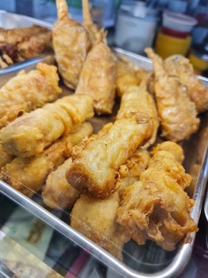 Fried drumstick ~ 24/11/21 at Tpy203 Vegetarian Food - Toa Payoh in Central Singapore