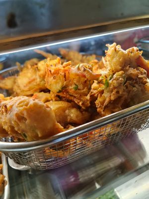 Fried vege fritters ~ 24/11/21 at Tpy203 Vegetarian Food - Toa Payoh in Central Singapore