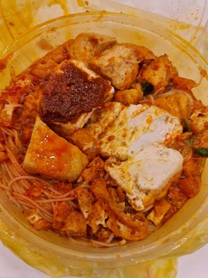 Mee siam add beancurd ~ 24/11/21 at Tpy203 Vegetarian Food - Toa Payoh in Central Singapore