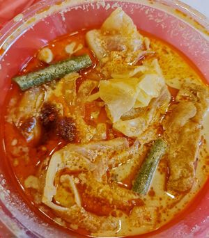 Bright colour curry vege ~ 8/3/22 at Tpy203 Vegetarian Food - Toa Payoh in Central Singapore