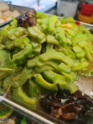 Stir fried Bitter Gourd ~ 11/4/22 at Tpy203 Vegetarian Food - Toa Payoh in Central Singapore