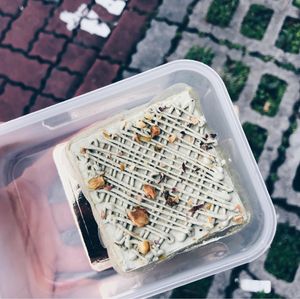 Pistachio cake slice ($4.50) at M Bakery in Central Singapore