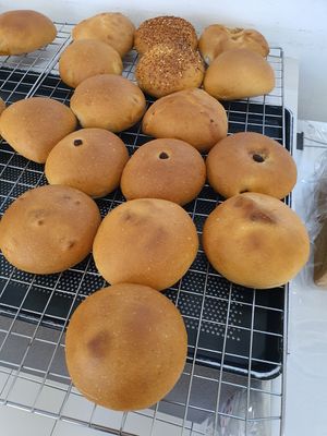 Freshly daily bake buns and bread.~ Vegan cookies ~ Circuit Breaker Period Phrase 1 at M Bakery in Central Singapore