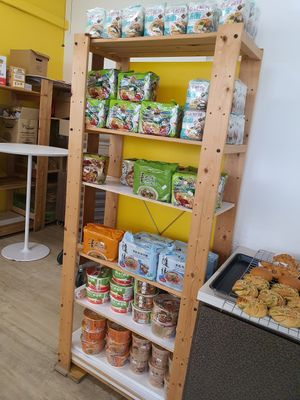 Instant noodles available ~ Circuit Breaker Period Phrase 1 at M Bakery in Central Singapore