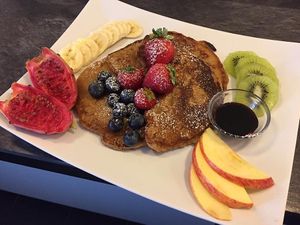 vegan pancake at Cookie's Veggies in Dorsten