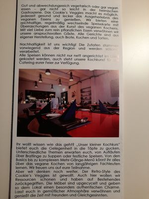 Flyer at Cookie's Veggies in Dorsten