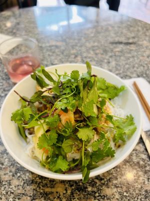 Bun tron (mixed noodles)  at Sesame in Hanoi