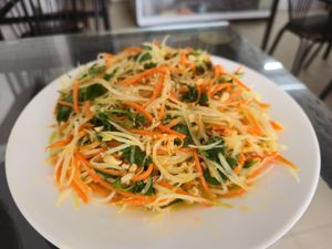 Papaya salad at Sesame in Hanoi