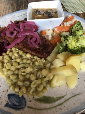 Main dish at Stammen Cafe og Bar in Trondheim